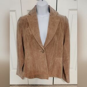 Relativity Tan Blazer Classic Tailored Fit